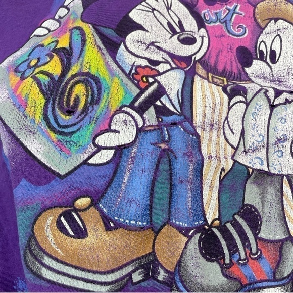 Vintage Disney Top Unisex Large Unlimited Collectible Jerry Leigh Retro Art - Picture 4 of 6